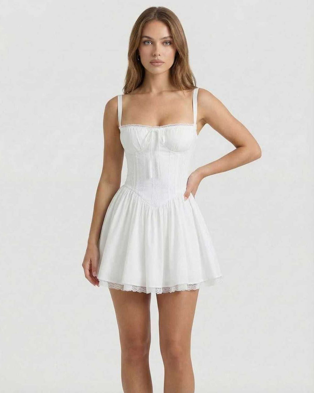 Lace Corset Mini Dress