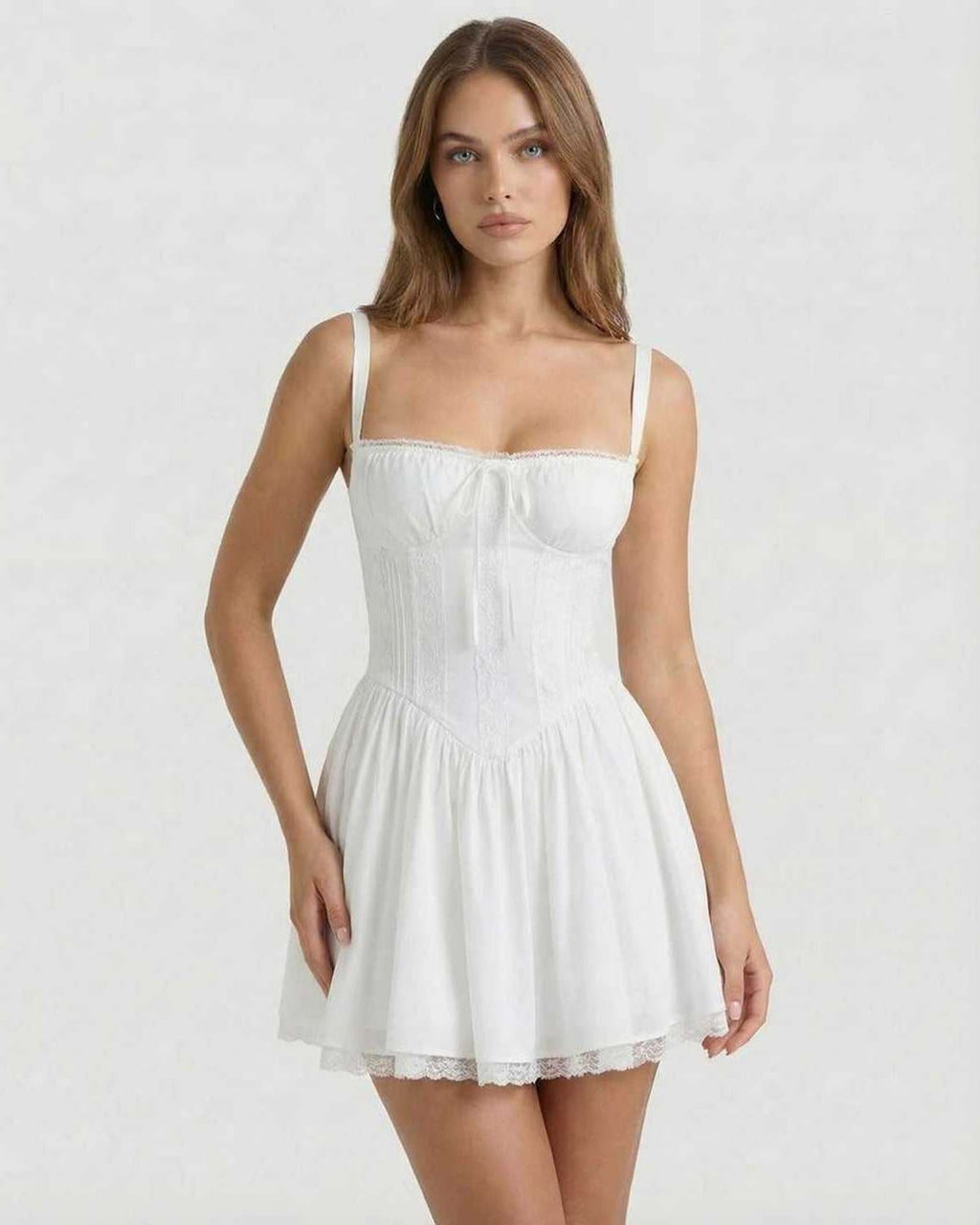 Lace Corset Mini Dress