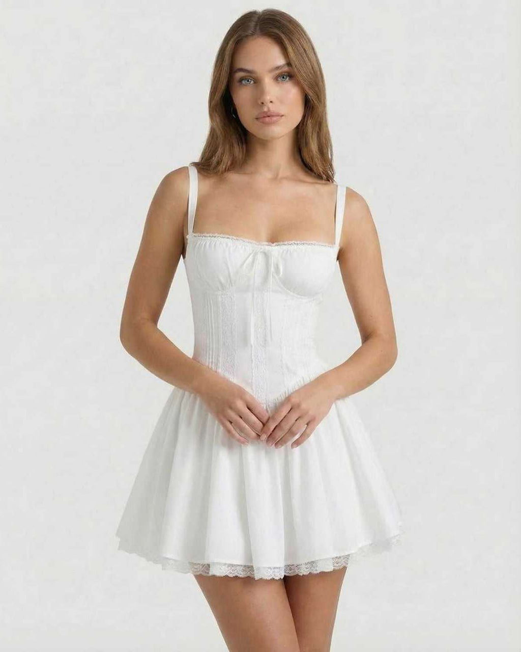 Lace Corset Mini Dress