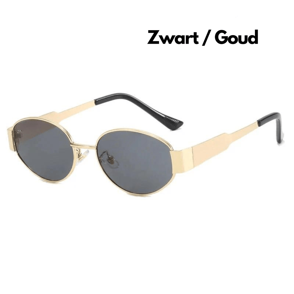Gold Oval Sunglasses