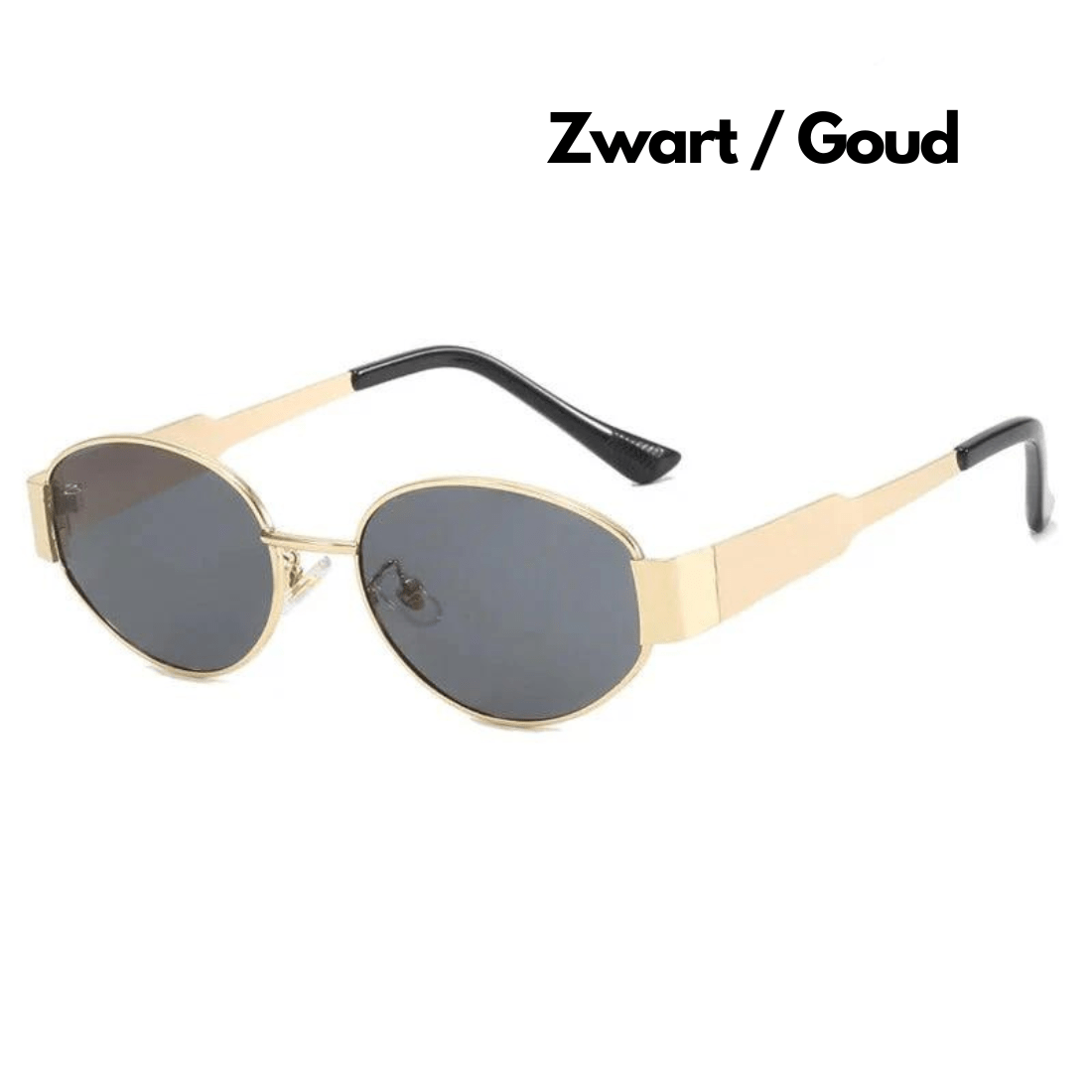 Gold Oval Sunglasses
