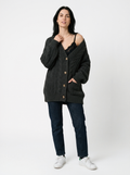 Relaxed Cable Knit Cardigan