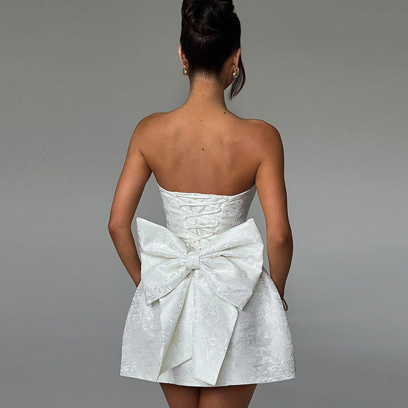 Strapless Cocktail Mini Dress
