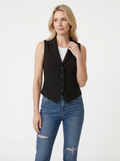 Sleeveless Tailored Vest Top