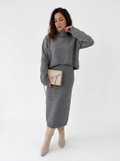 Relaxed Turtleneck Knit Sweater