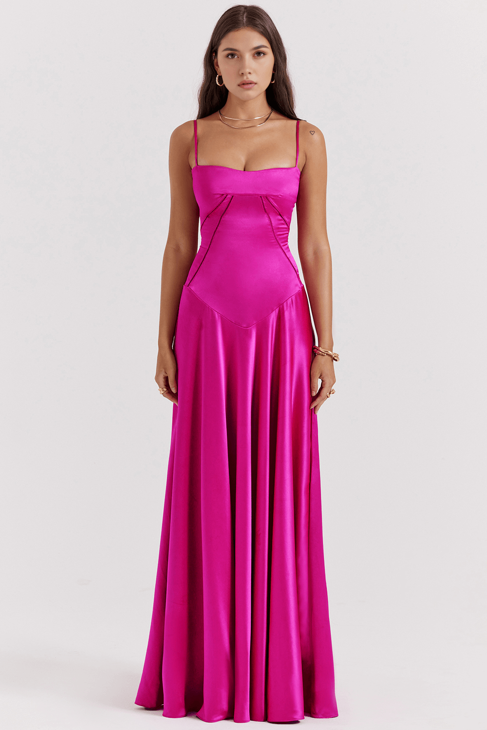 Sleeveless Bustier Maxi Dress