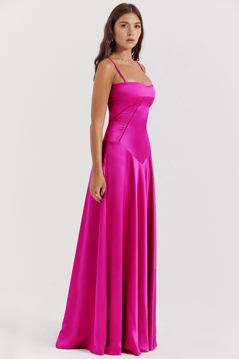 Sleeveless Bustier Maxi Dress