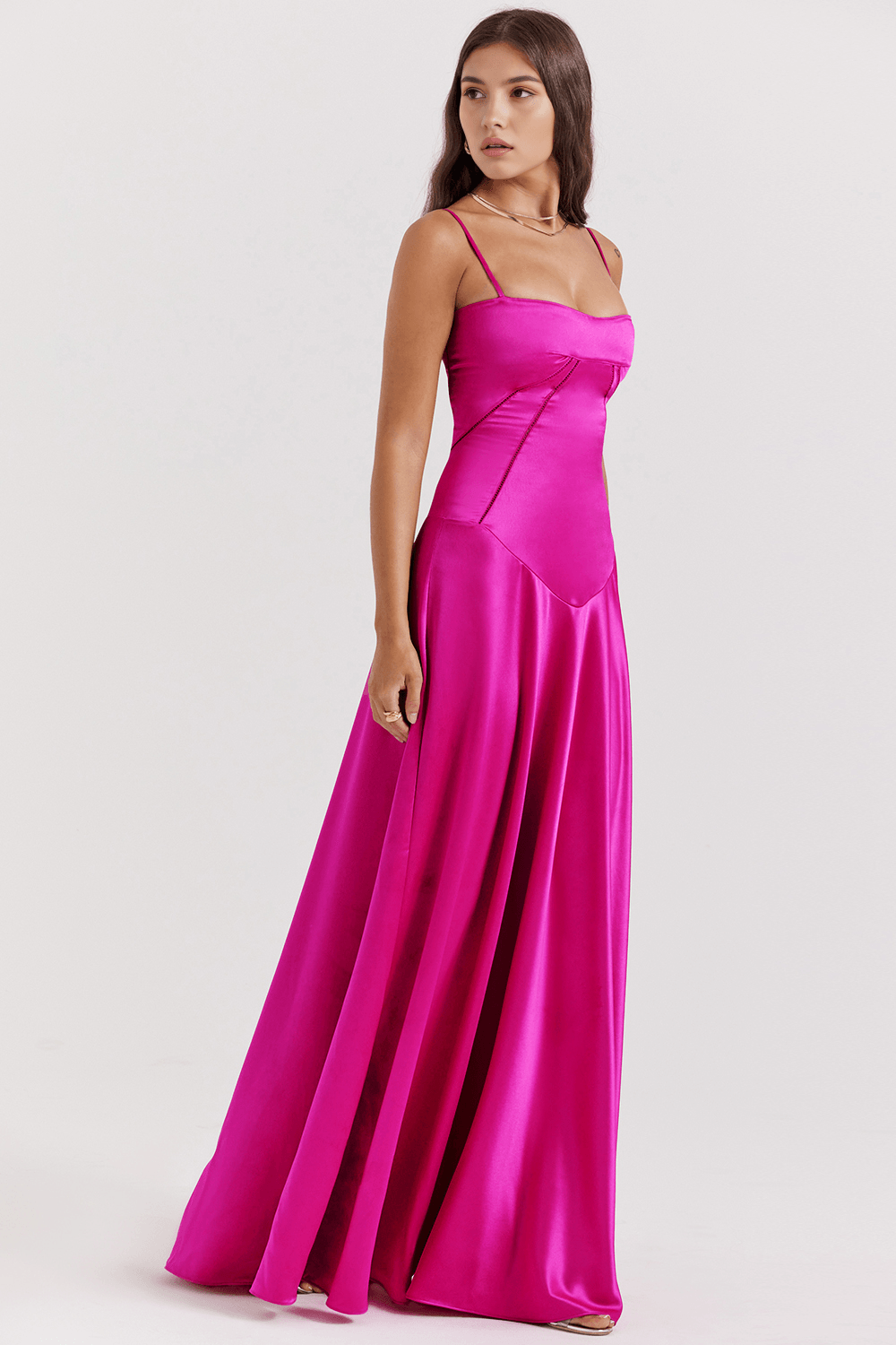 Sleeveless Bustier Maxi Dress