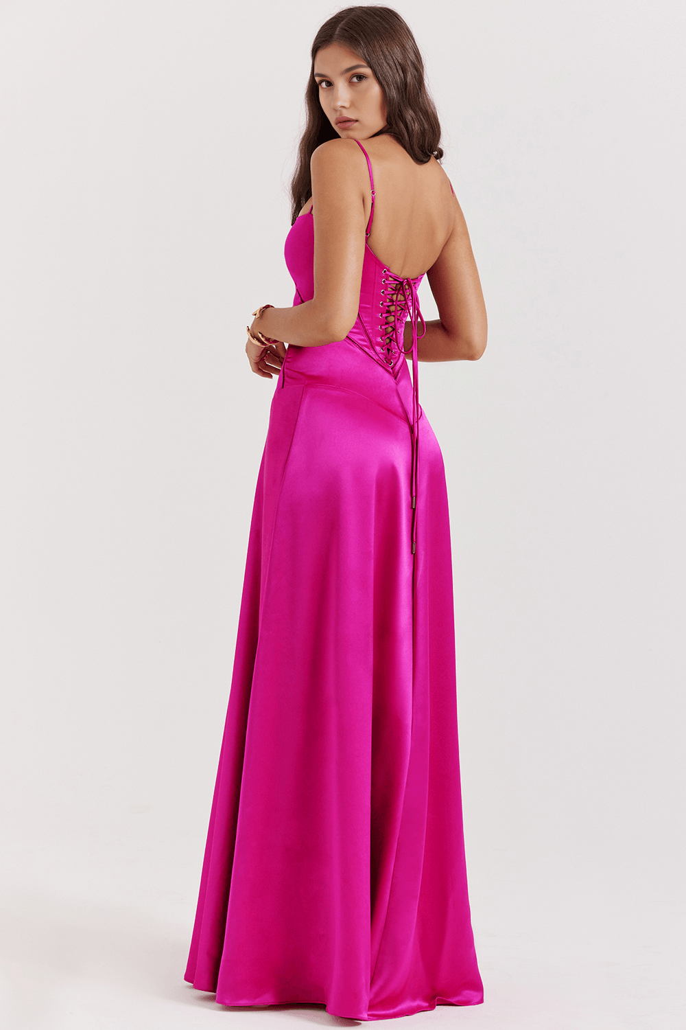 Sleeveless Bustier Maxi Dress