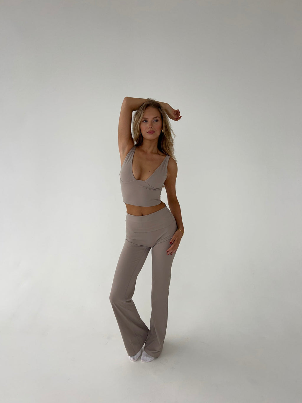 High Waist Flared Leggings