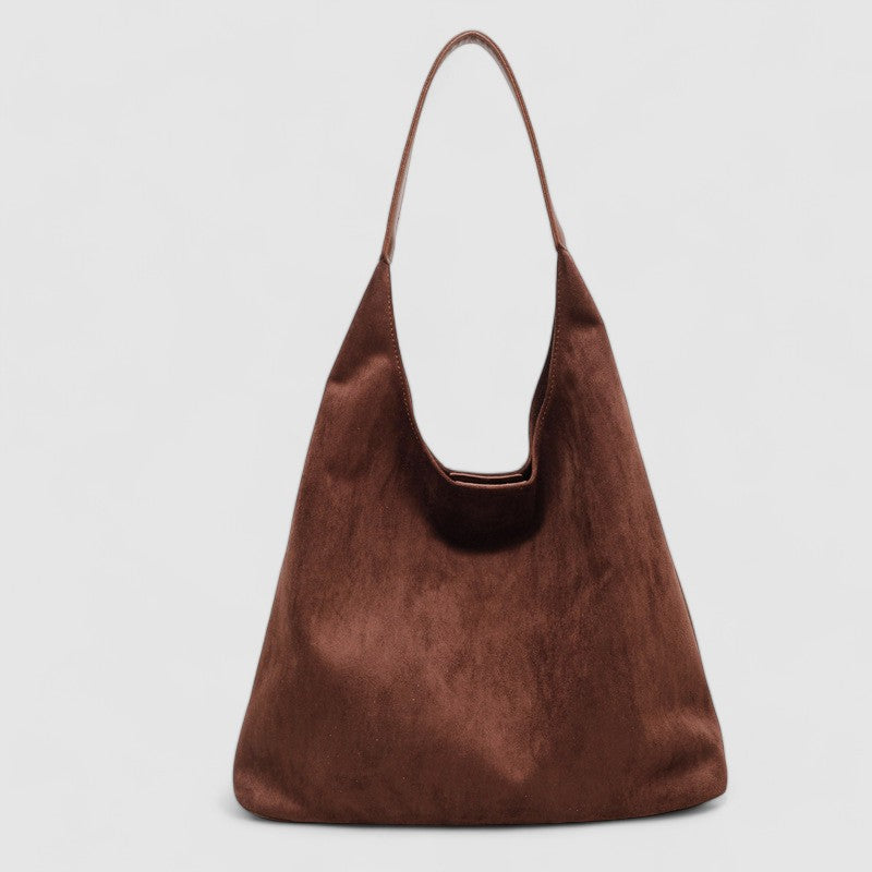 Casual Vegan Suede Hobo Shoulder Bag
