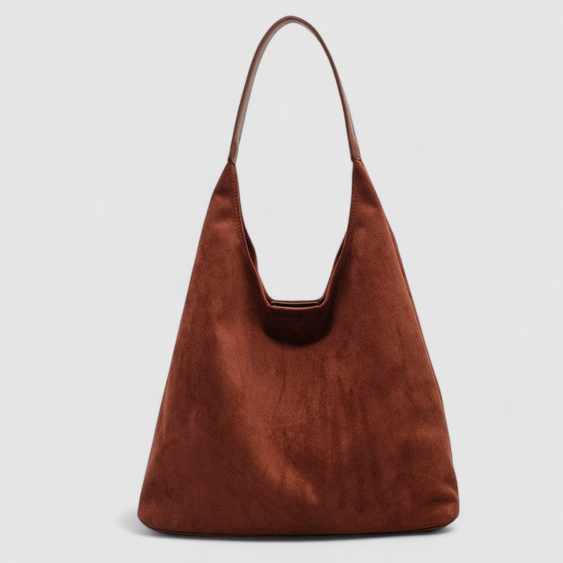 Casual Vegan Suede Hobo Shoulder Bag
