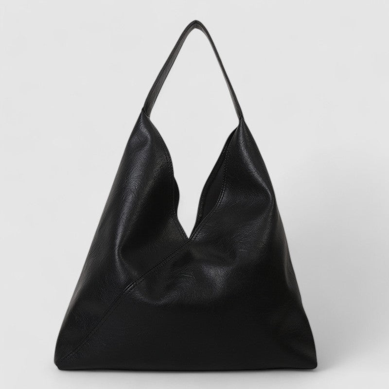 Vegan Leather Slouchy Shoulder Bag