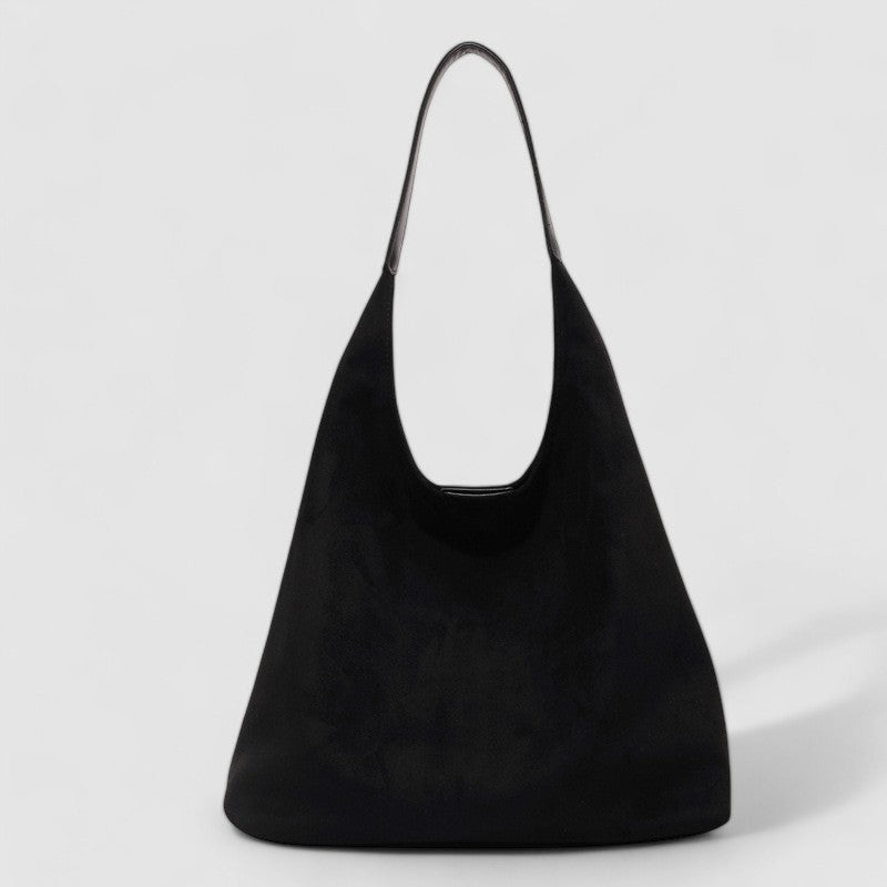 Casual Vegan Suede Hobo Shoulder Bag