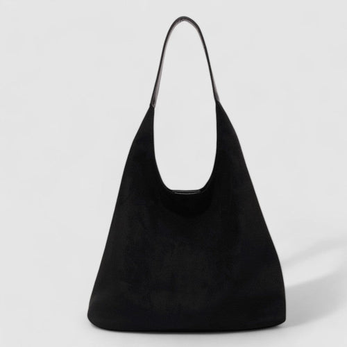 Casual Vegan Suede Hobo Shoulder Bag