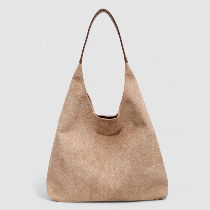 Casual Vegan Suede Hobo Shoulder Bag