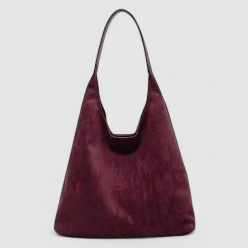 Casual Vegan Suede Hobo Shoulder Bag