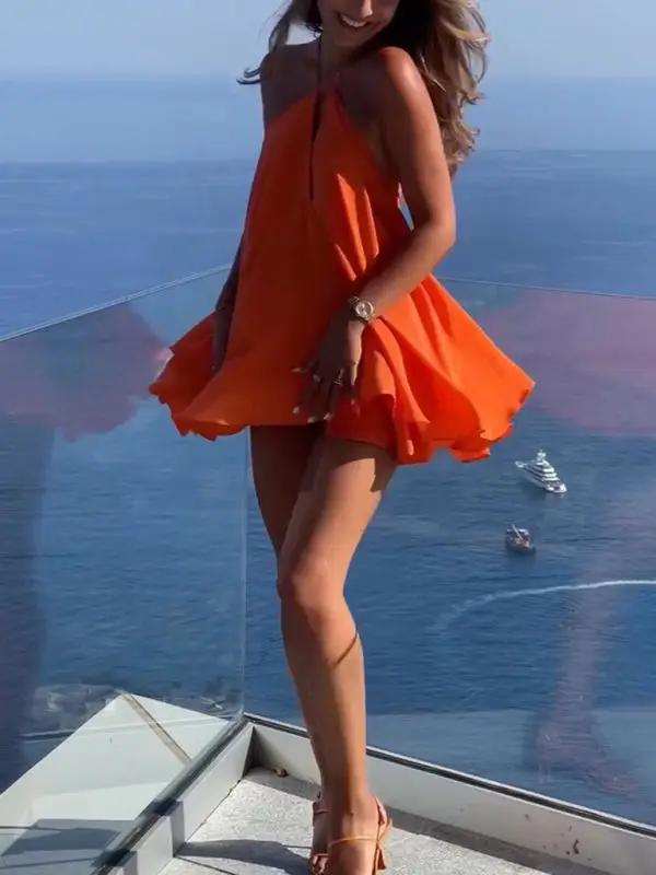 Halter A-line Dress