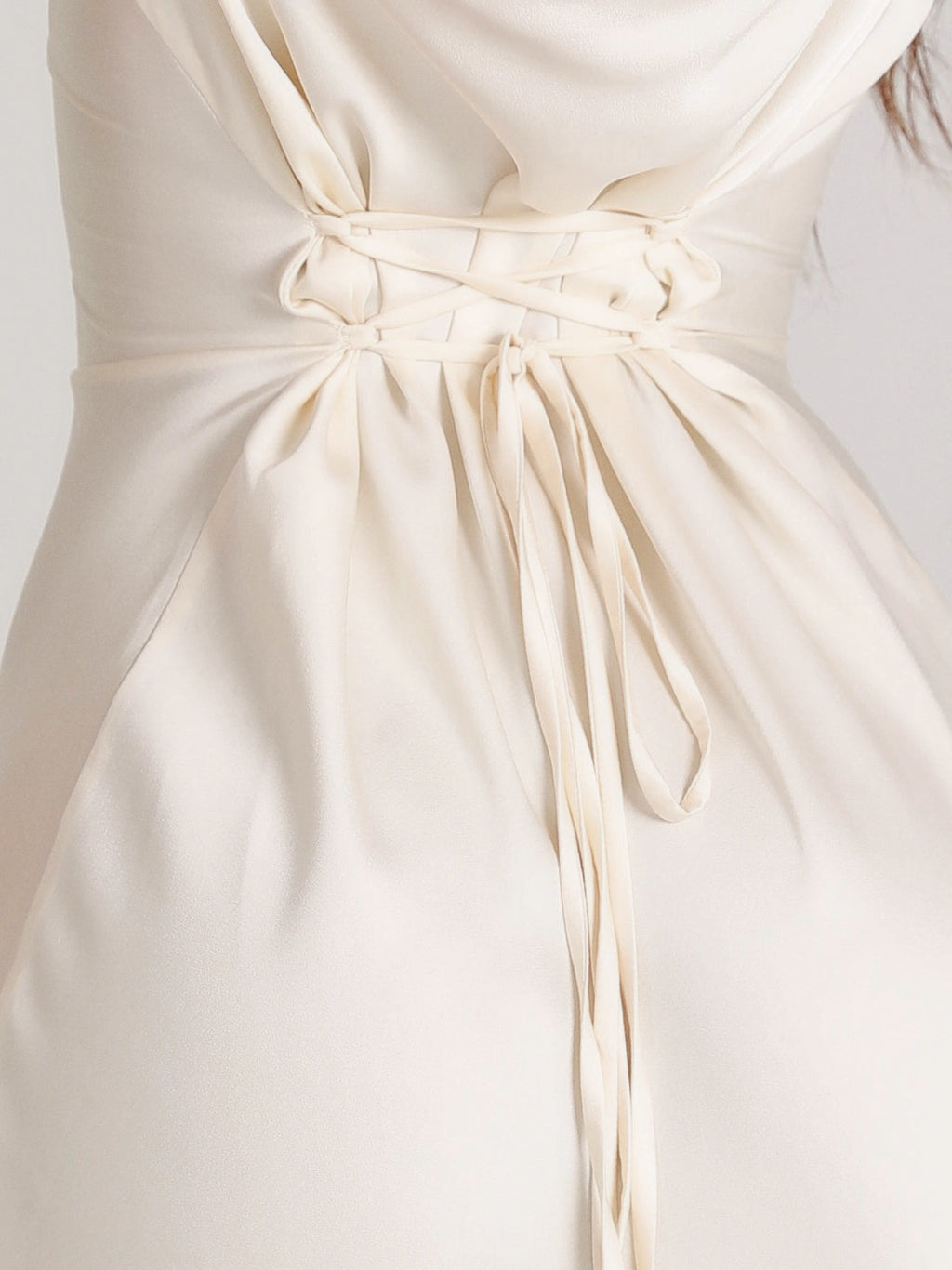 Satin Cowl Neck Maxi Dress