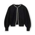 Cropped Pearl Cardigan