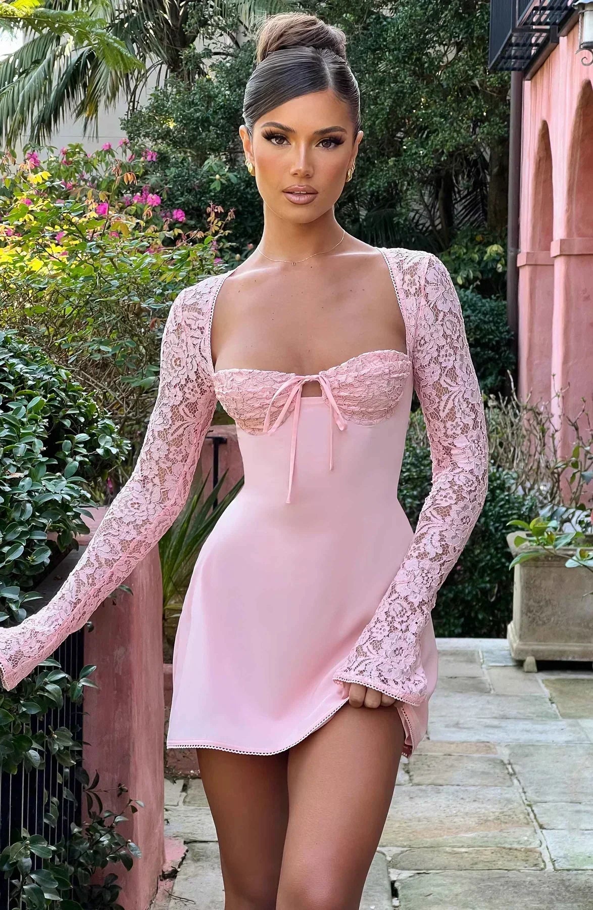 Lace Long Sleeve Dress
