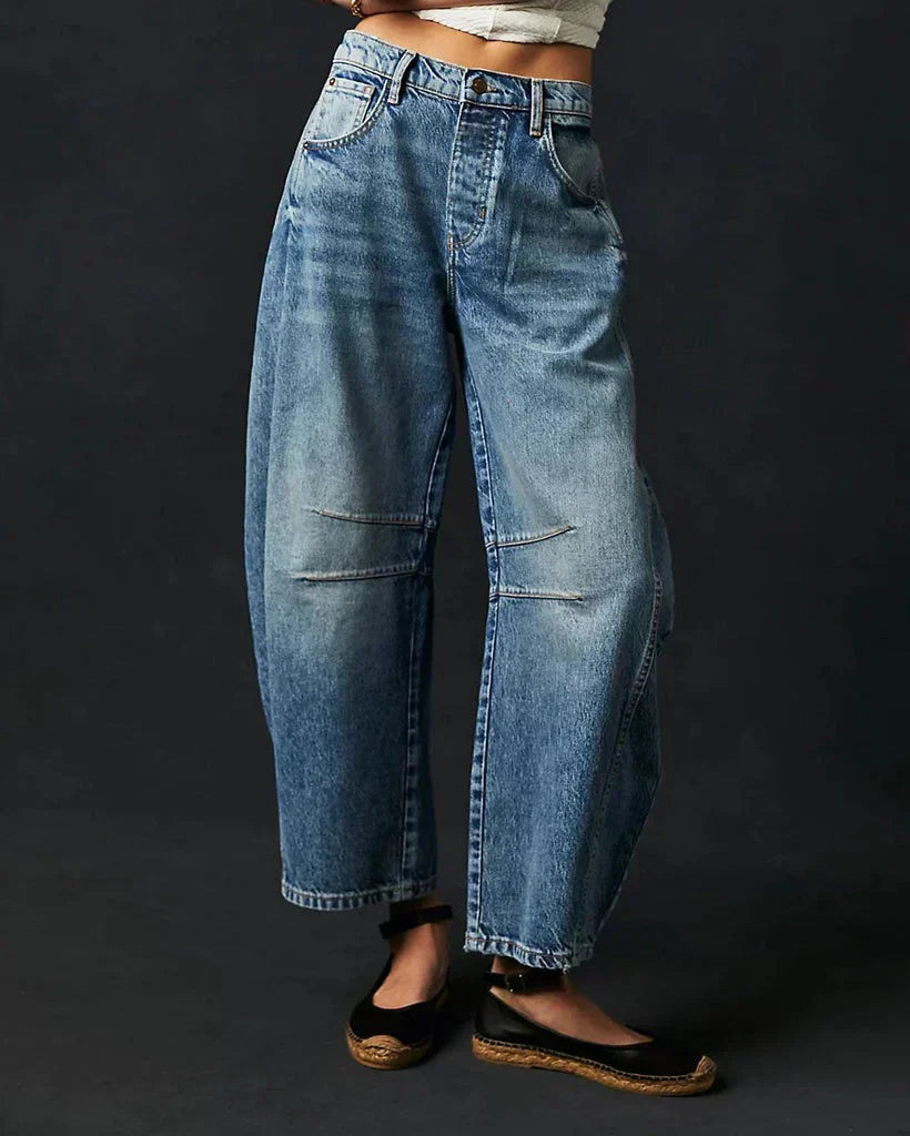 Relaxed Barrel Denim Jeans
