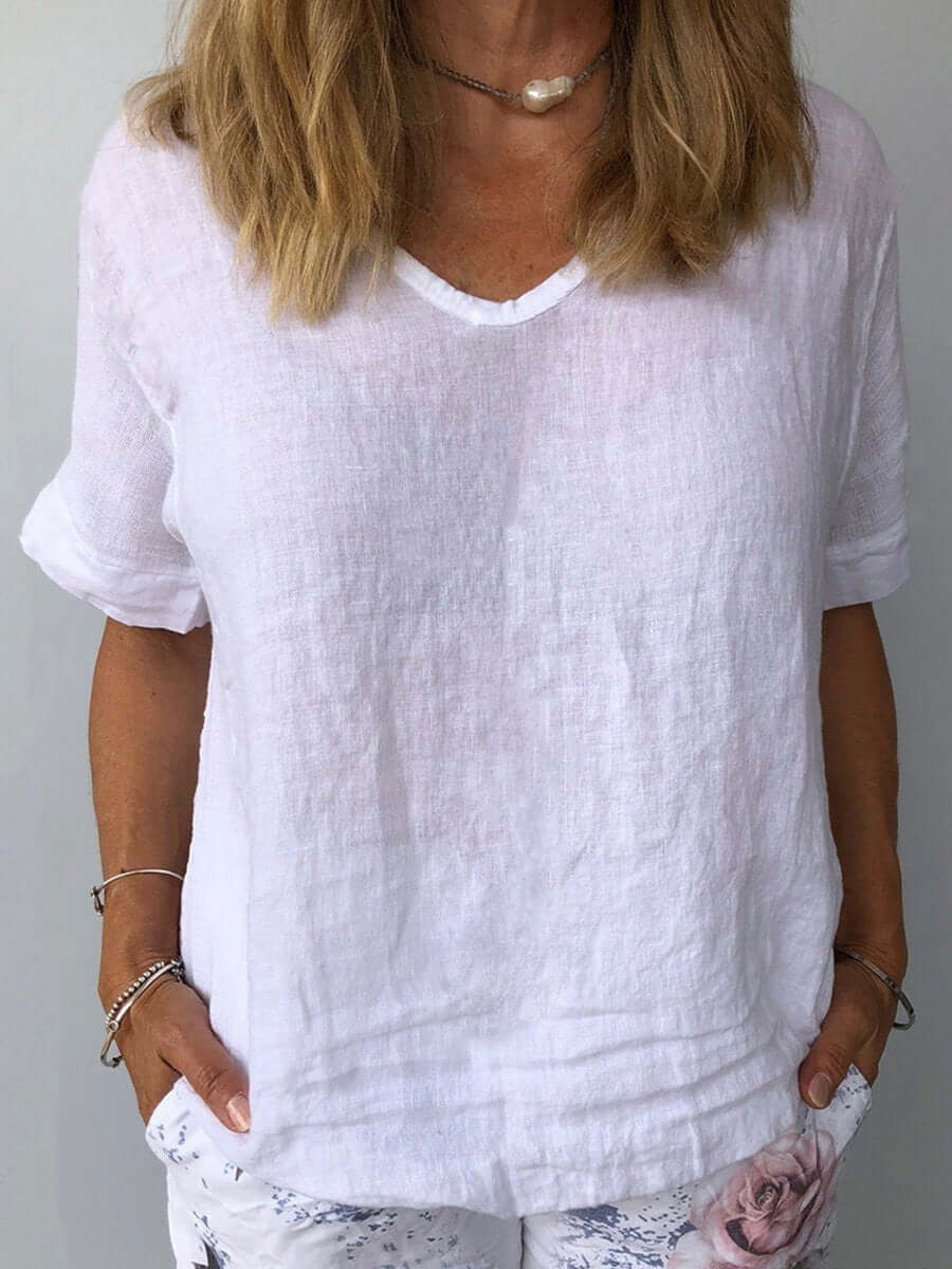 Summer V-Neck Blouse
