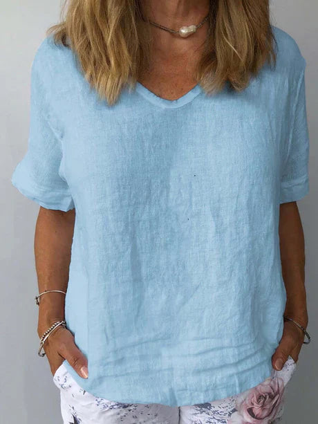 Summer V-Neck Blouse