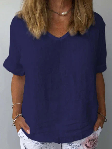 Summer V-Neck Blouse
