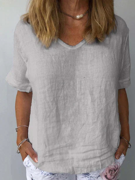 Summer V-Neck Blouse
