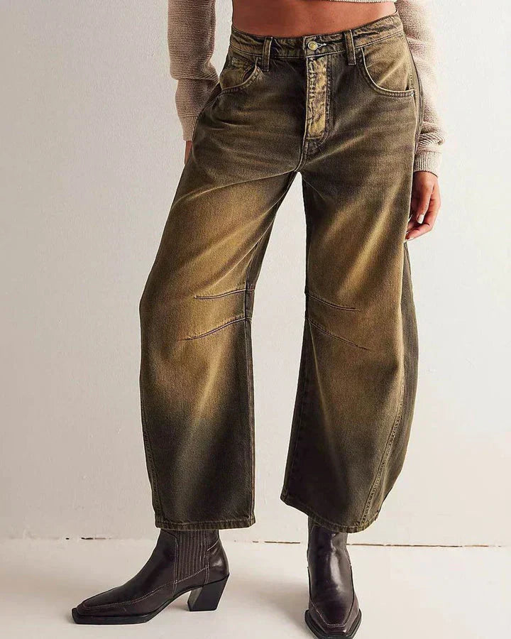 Relaxed Barrel Denim Jeans