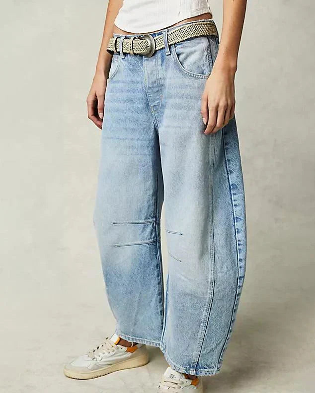 Relaxed Barrel Denim Jeans