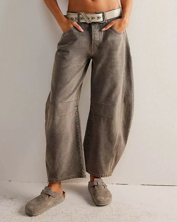 Relaxed Barrel Denim Jeans