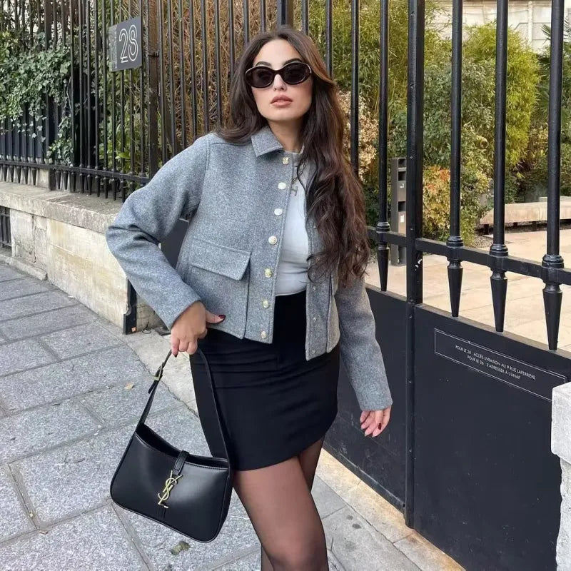 Gray Tailored Coat