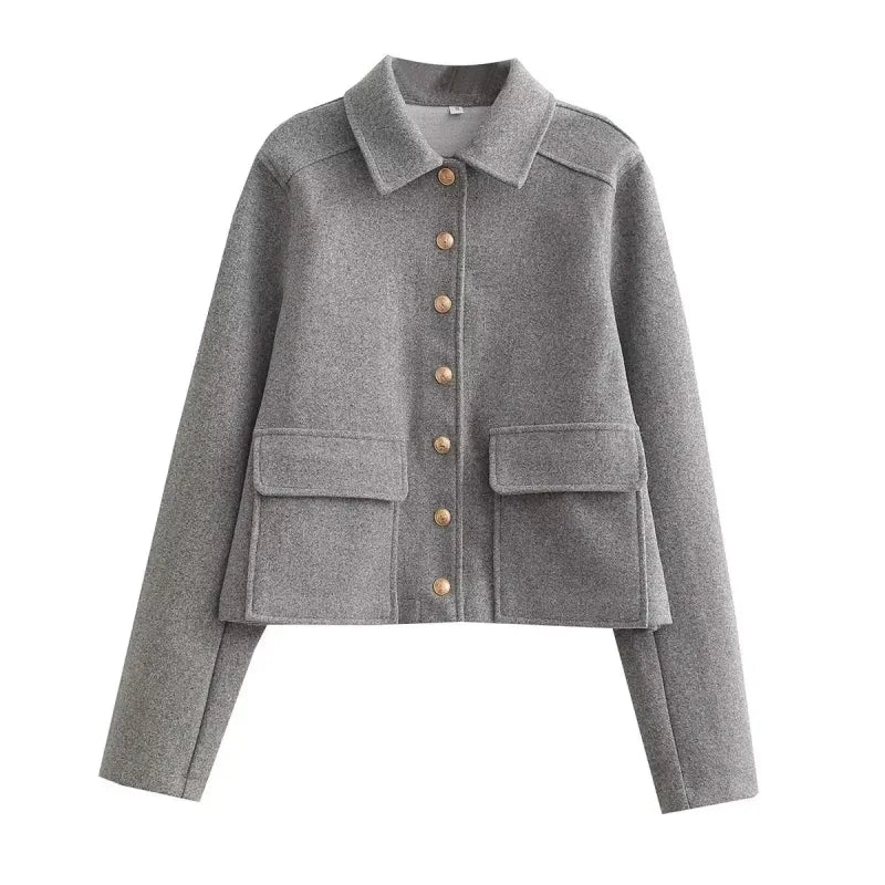 Gray Tailored Coat