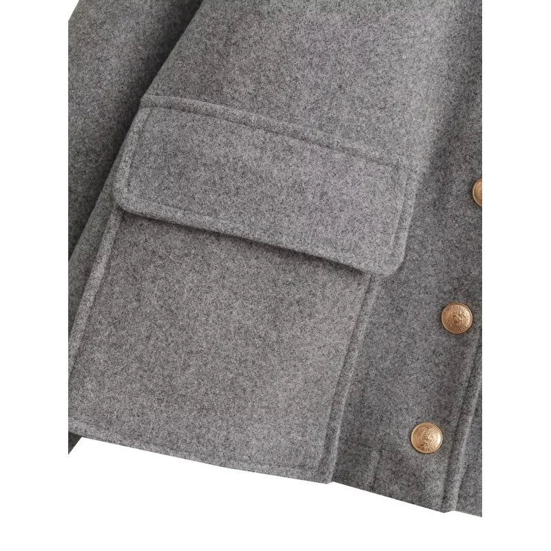 Gray Tailored Coat