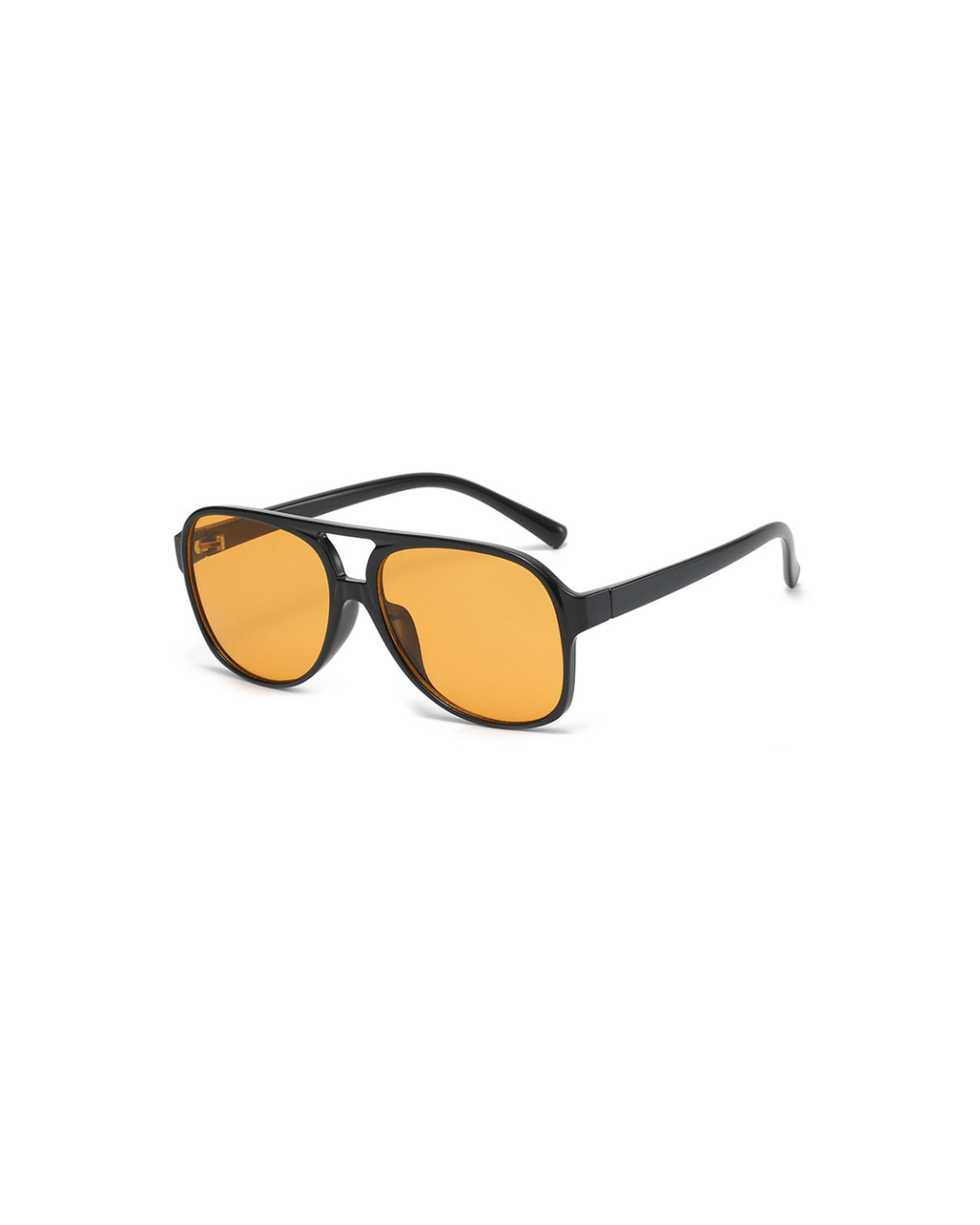 Orange Tinted Aviator Sunglasses