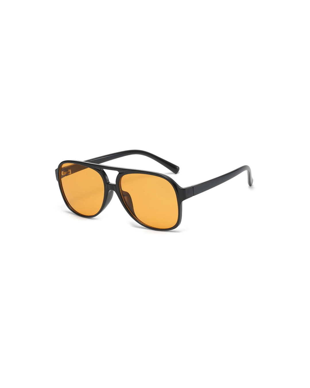 Orange Tinted Aviator Sunglasses