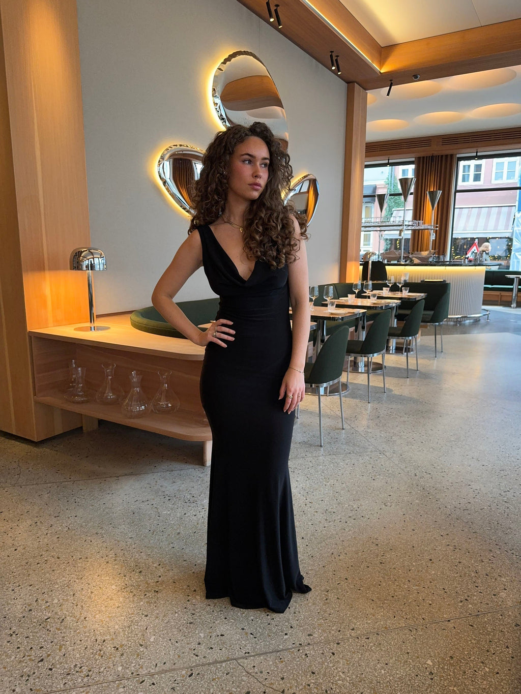 Sleeveless V-Neck Maxi Dress