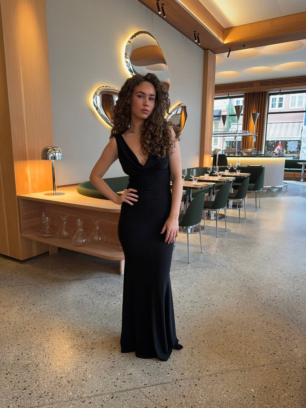 Sleeveless V-Neck Maxi Dress