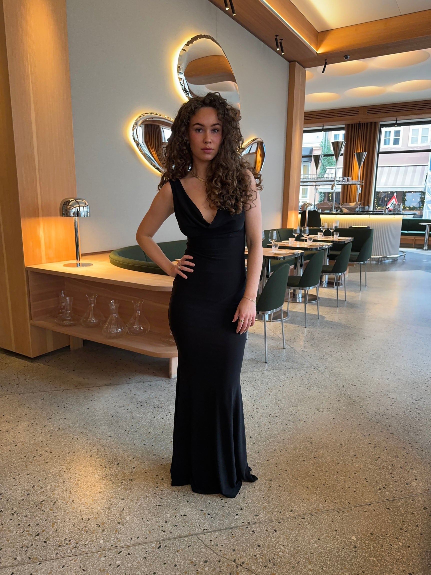 Sleeveless V-Neck Maxi Dress