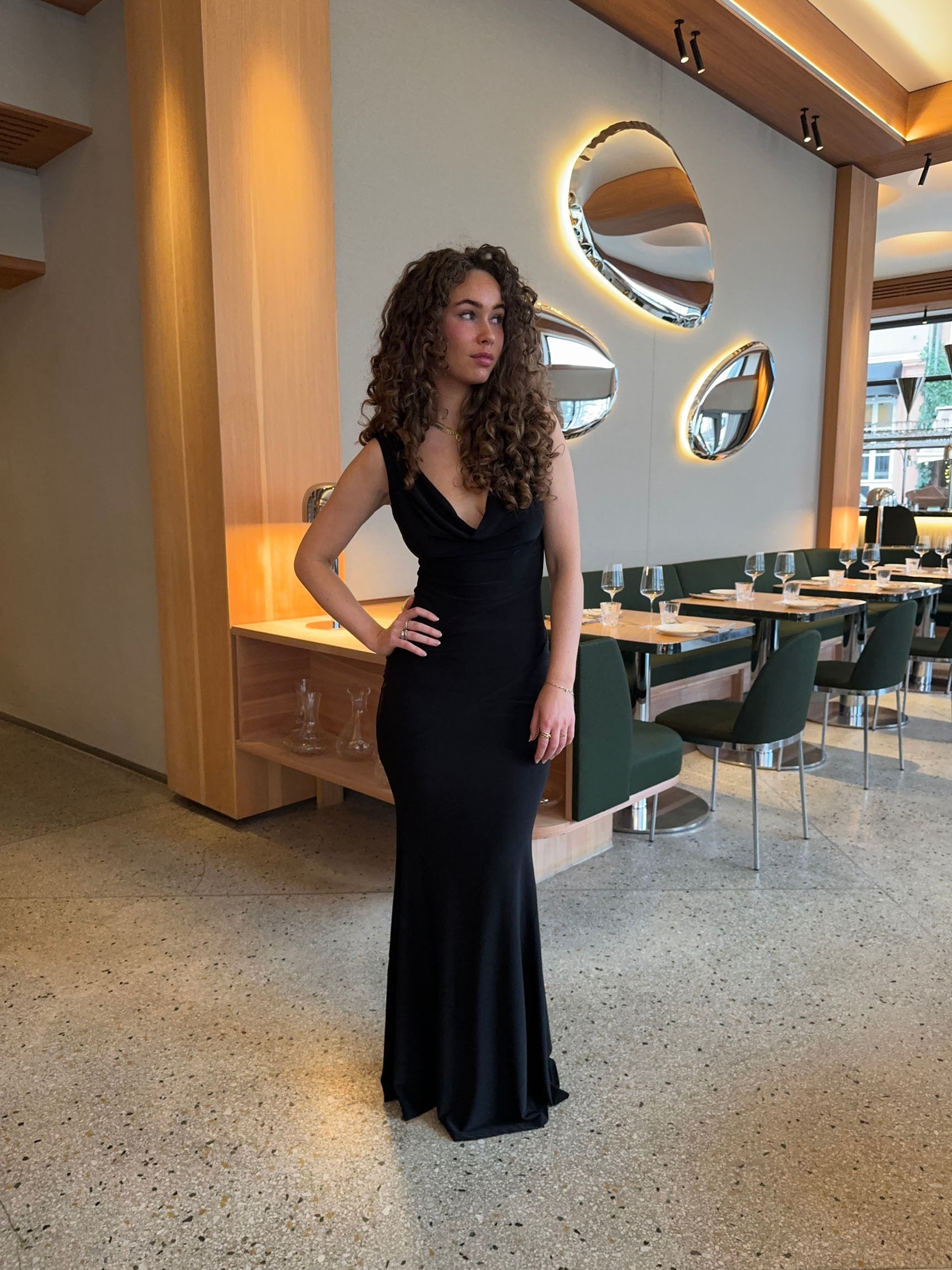 Sleeveless V-Neck Maxi Dress