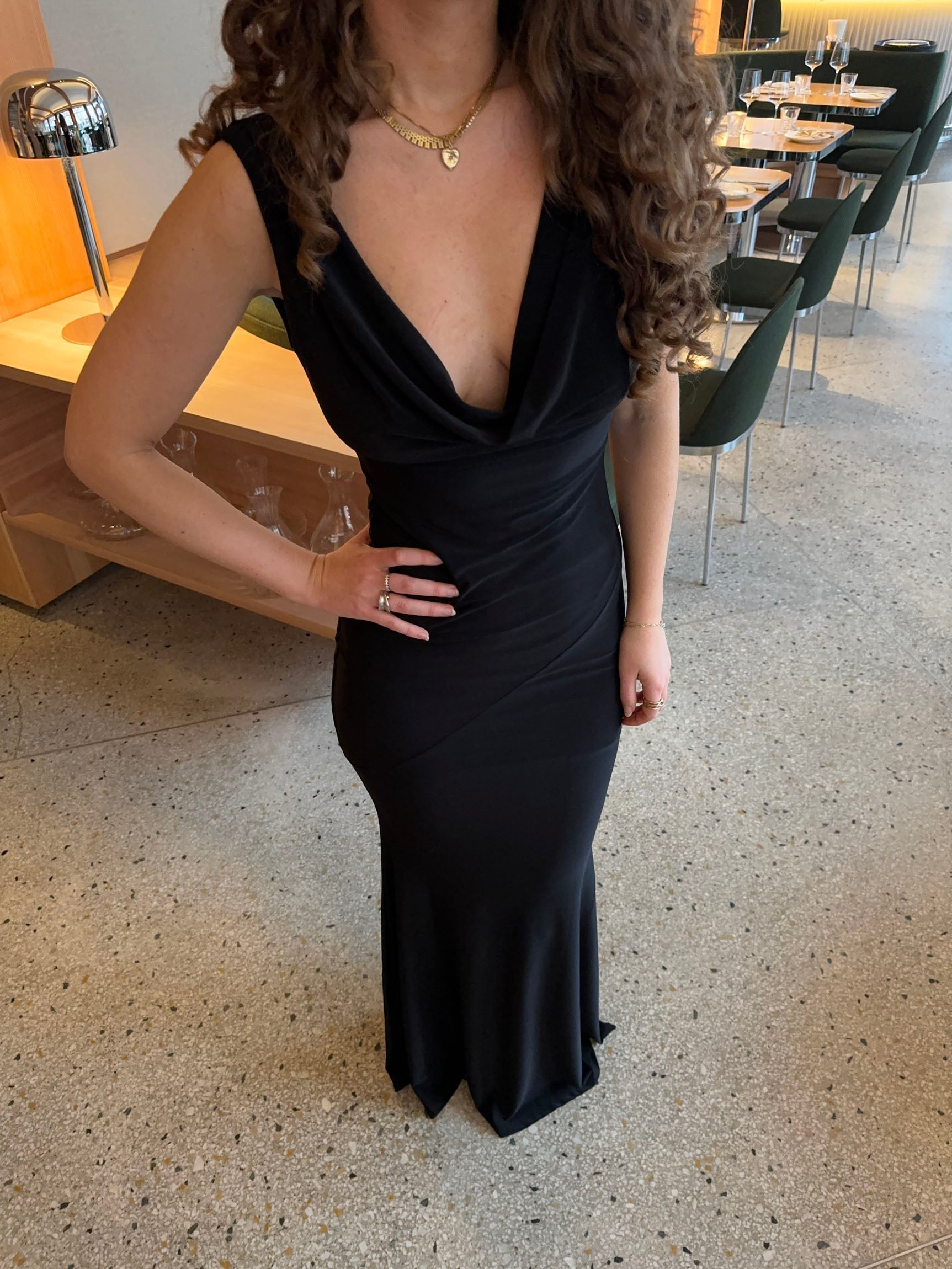Sleeveless V-Neck Maxi Dress