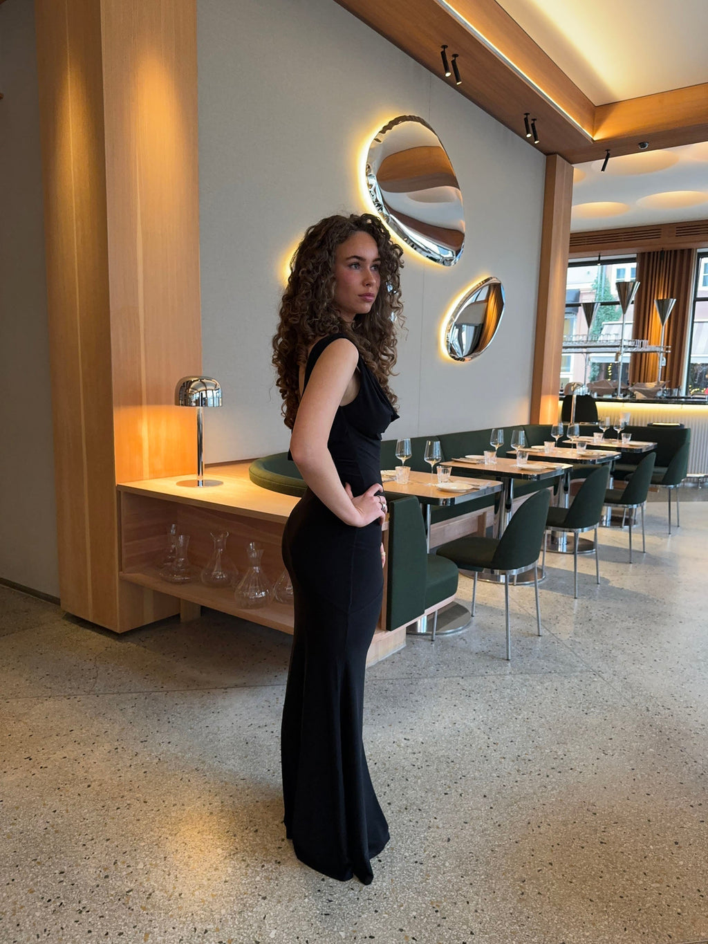 Sleeveless V-Neck Maxi Dress