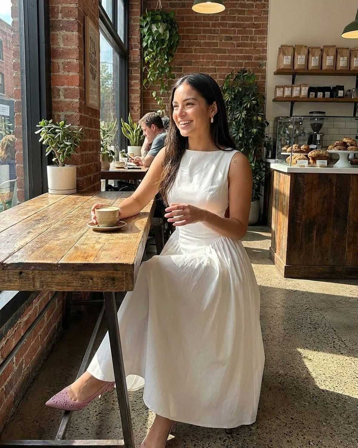 Pleated Cut Out Midi Dress