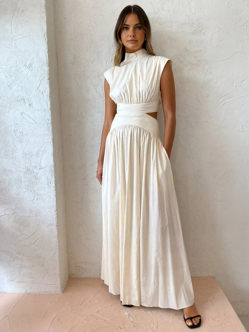 Cut Out Side Detail Maxi Dress