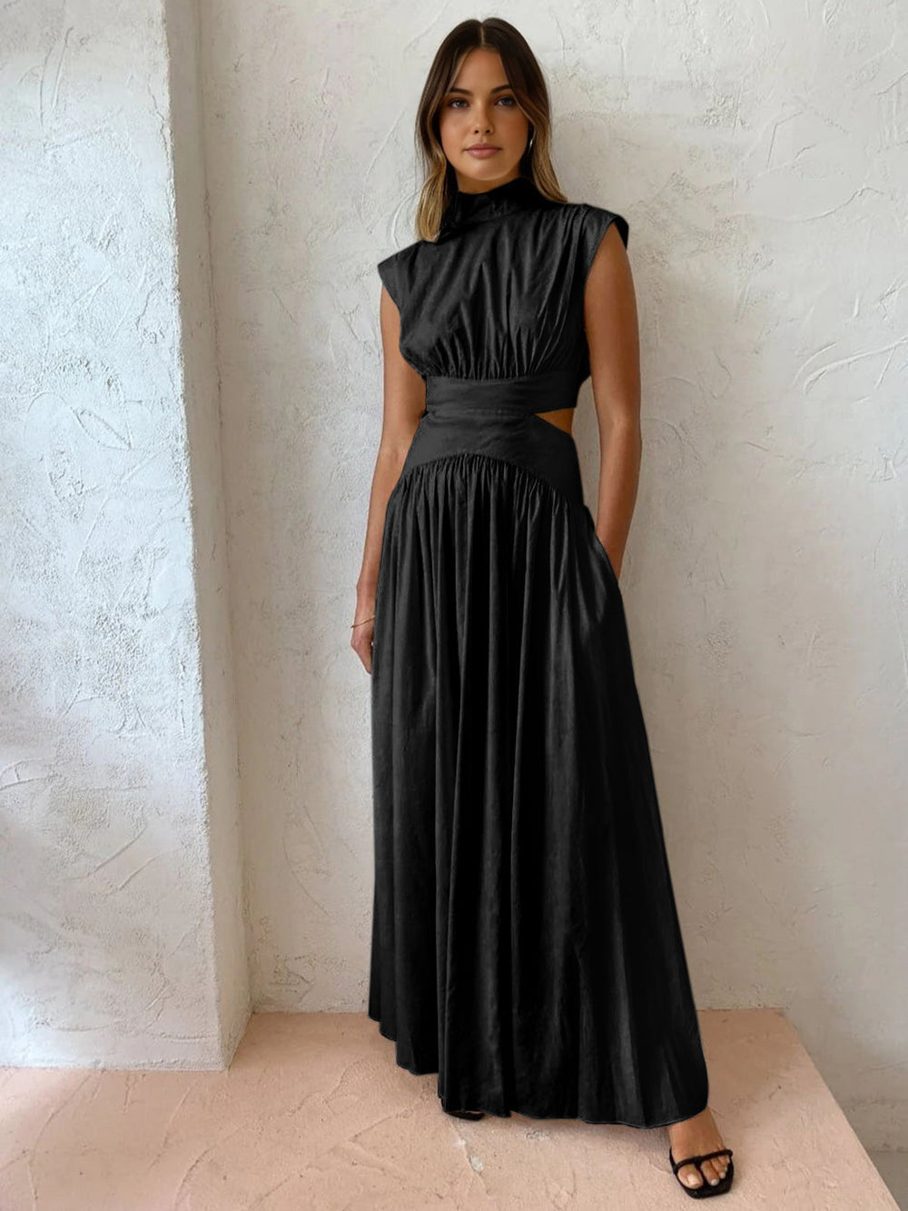 Cut Out Side Detail Maxi Dress