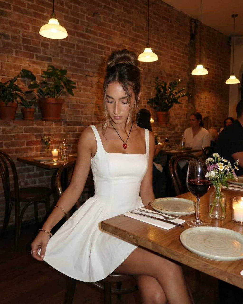 Summer Square Neck Mini Dress