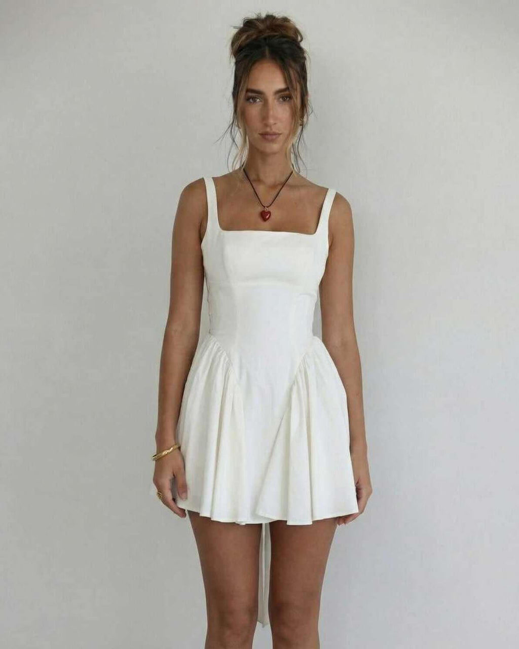 Summer Square Neck Mini Dress