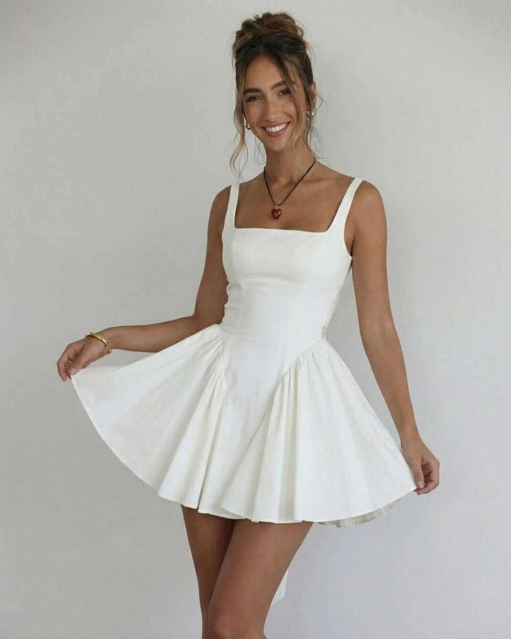 Summer Square Neck Mini Dress